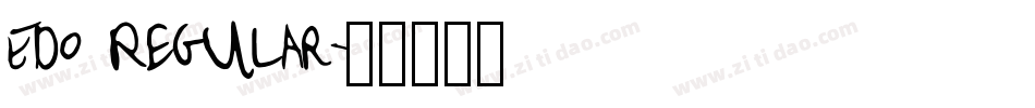Edo Regular字体转换